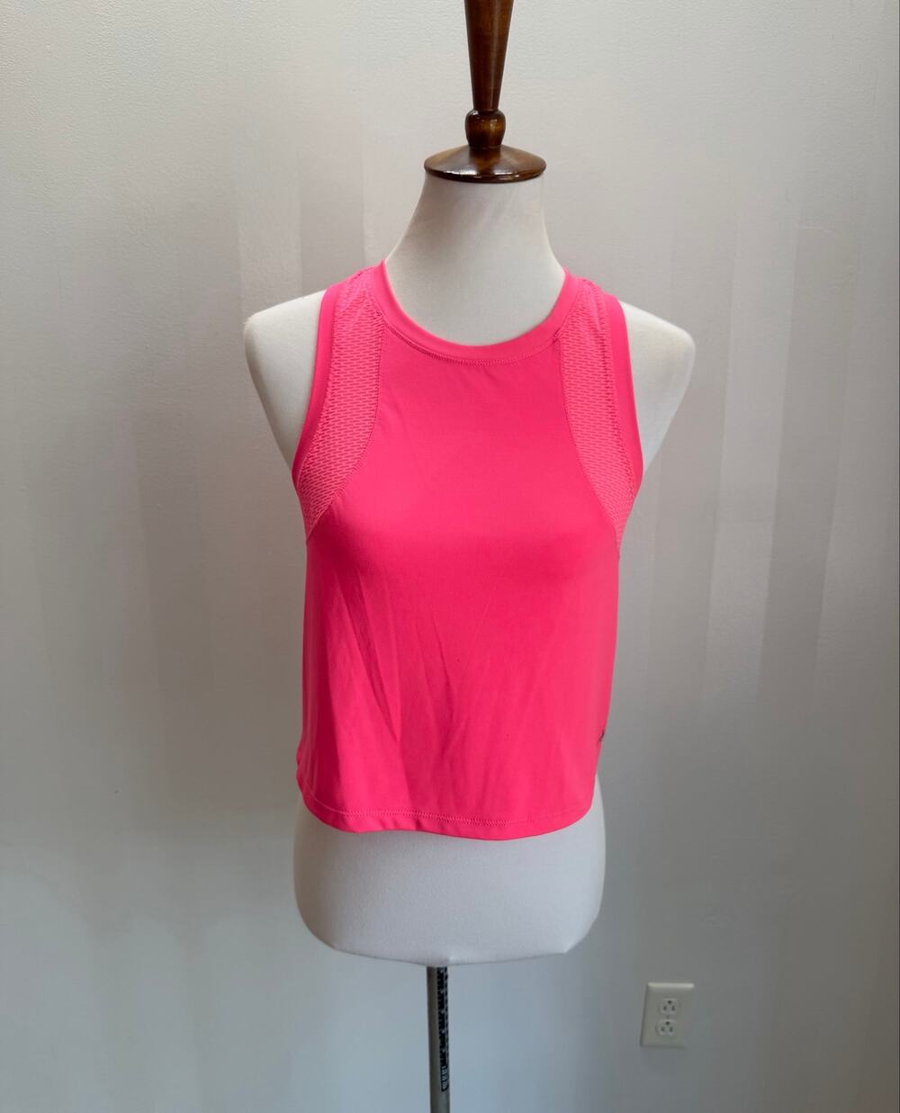 Spyder Active Neon Pink Mesh Performance Tank Sz S